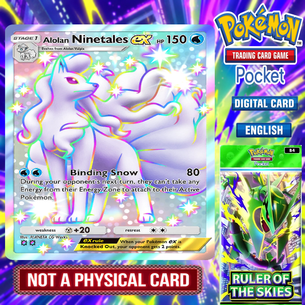 Pokemon TCG Pocket - Shiny Alolan Ninetales EX
