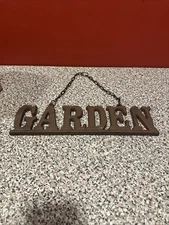 Metal Rustic Cast Iron Hanging GARDEN Sign SH6
