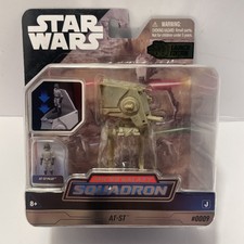 Star Wars Micro Galaxy Squadron AT-ST Launch Edition 0009 w Pilot NIB