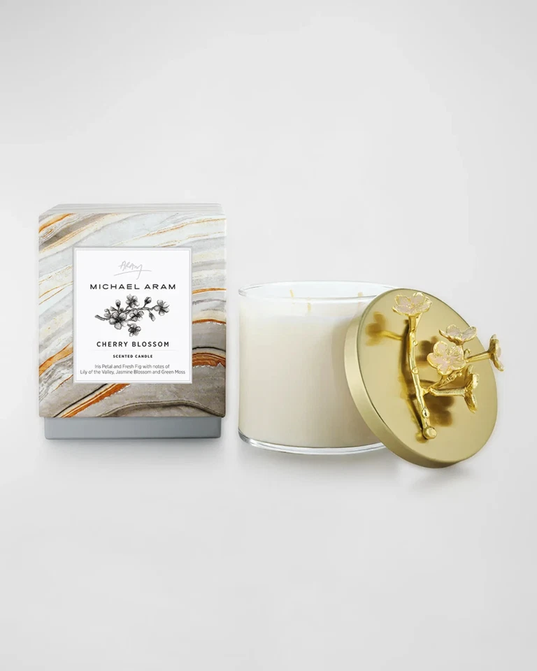 美国设计师樱花蜡烛大豆蜡香味 60 小时燃烧时间 — 第 4/4 张图片