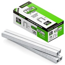 meite 22 Gauge 71 Series 3/8" Crown Wide 5/16" Leg Length Galvanized Staples for