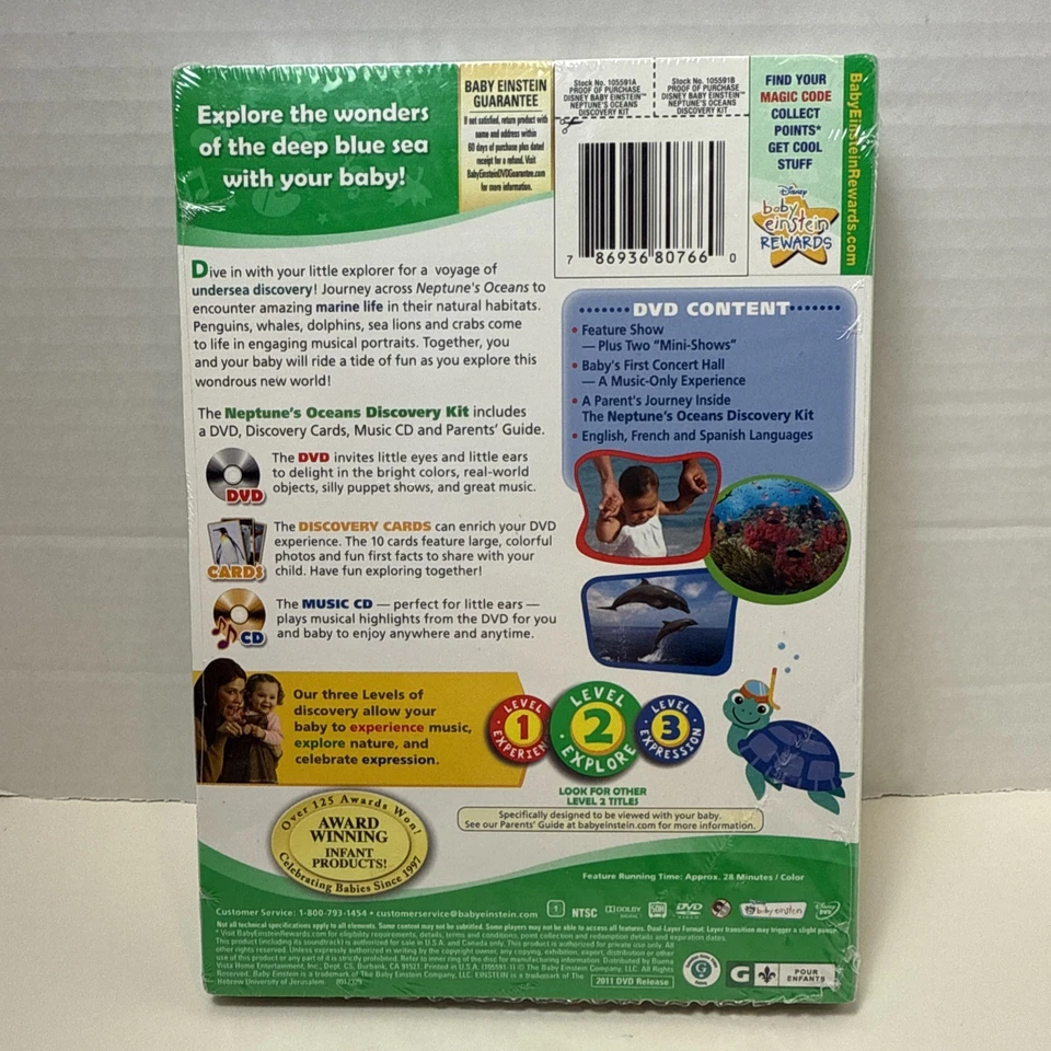 Baby Einstein: Neptune's Oceans Discovery Kit DVD + CD + Discovery Cards - Image 2 of 4