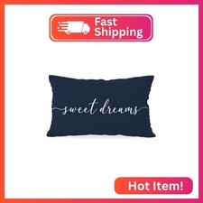 HONLUNG Sweet Dreams Throw Pillow Covers,Bed Decorative Pillows Covers, 12x20 Pi