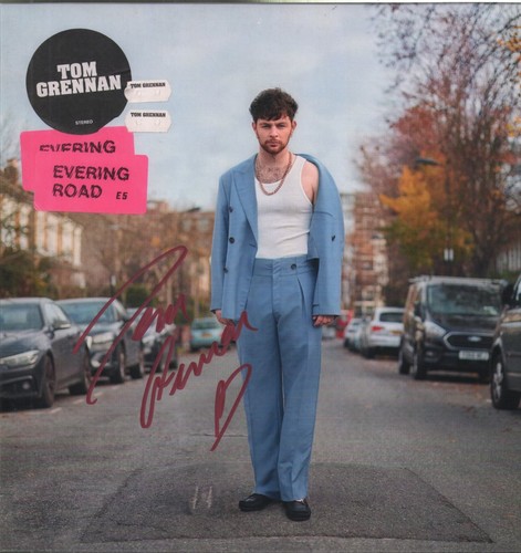 TOM GRENNAN EVERING ROAD LP VINYL 14 Track Blue Vinyl LP mit Insert in signed s