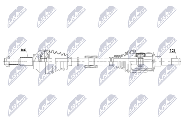 Antriebswelle NTY NPW-CH-178 FüR Fiat Freemont Dodge Journey-image