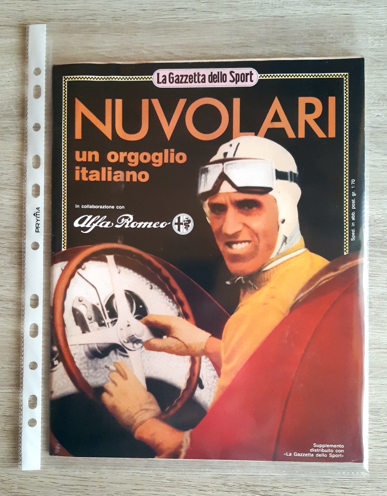 Allegato Gazzetta Tazio Nuvolari orgoglio 13 dicembre 1992 Alfa Romeo Ferrari
