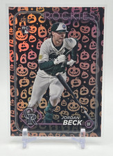 2024 UPDATE JORDAN BECK RC HOLIDAY FOIL JACK O LANTERN SP PARALLEL US269 ROCKIES