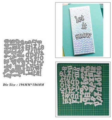 Uppercase letters Lowercase letters Cutting Dies Scrapbooking Stanzschablonen