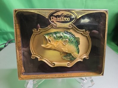 Vintage 1970's RainTree BASS Belt Buckle Brass Tone Largemouth *NEW OLD STOCK*