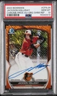 2023 BOWMAN CHROME PROSPECT AUTO ORANGE SHIMMER JACKSON HOLLIDAY 6/25 PSA 10