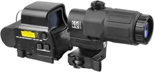 3X Magnifying Glass Combo, Optical Holographic Hybrid Sight with G33 Magnifier,