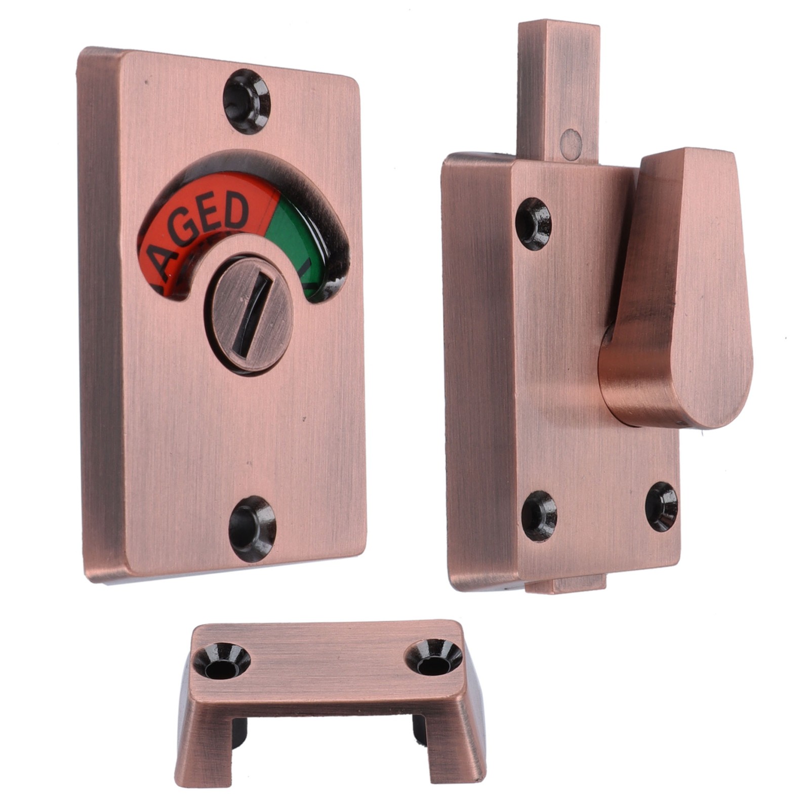 Partition Door Lock With Handle Public Toilet Restroom Bolt Lock Indicator BAJ