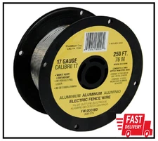 Electric Fence Wire 250ft Spool Aluminum Wire 17 Gauge