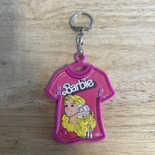 Vintage Barbie Pink Keyring Keychain Bag Charm 1990s