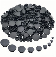 360 Pcs 9 Sizes Plastic Hole Plugs Flush Type Hole Plugs Snap In Locking Black 360 Pcs 9 Sizes Plastic Hole Plugs Flush Type Hole Plugs Snap In Locking Black
