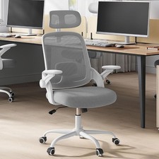 Bürostuhl ergonomisch Drehstuhl 150kg Arbeitsstuhl mit Verstellbarer Kopfstütze