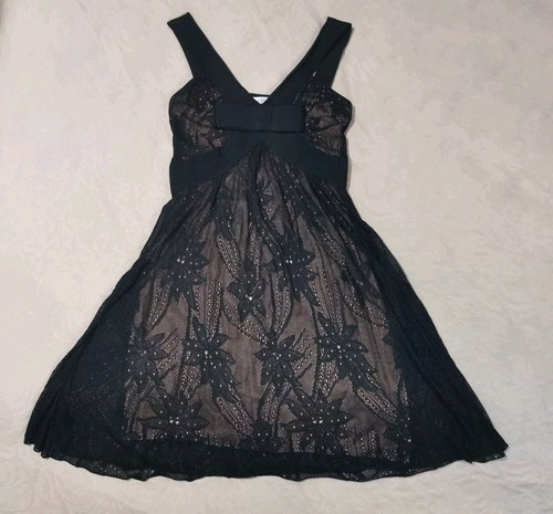 AUTH Christian Dior John Galliano ERA black silk dress 40 it / 36 fr - Picture 12 of 19