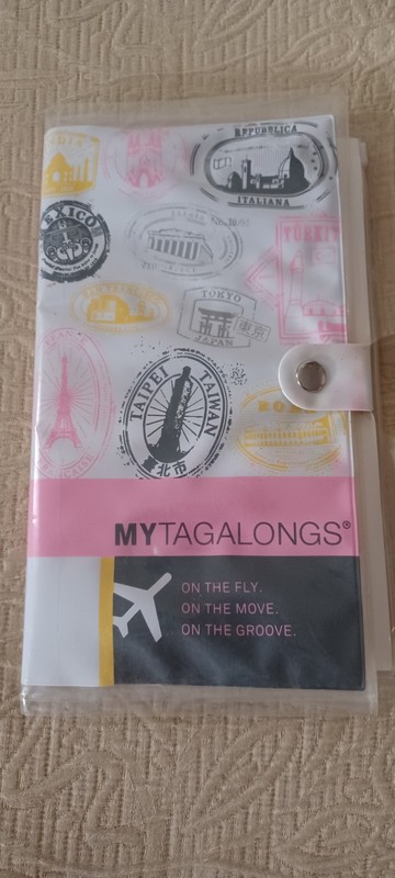 NEW My Tagalongs Clear Plastic Passport Wallet & Luggage Tag Set Ziplock & Snap