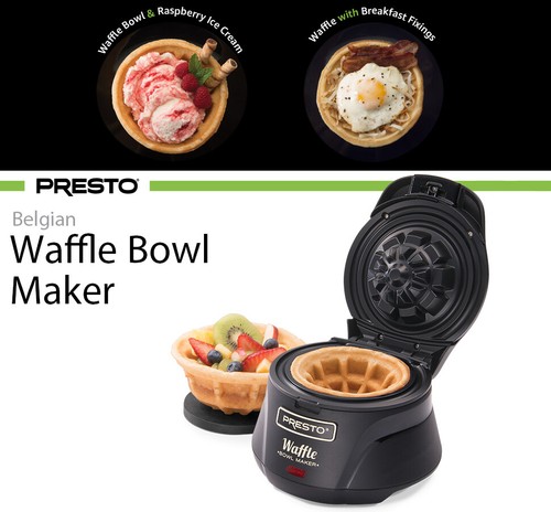 presto belgian waffle bowl maker recipes