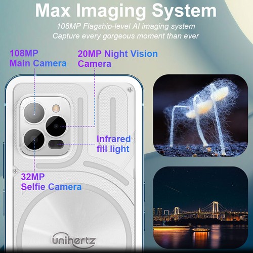 Unihertz Luna 4G Android 12 Smartphone Rhythm Ambient Light Night Vision Mobile - Picture 4 of 16