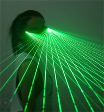 Red Green LED Light Laser Glasses Adult DJ Dancer Stage Show Party Cosplay Props