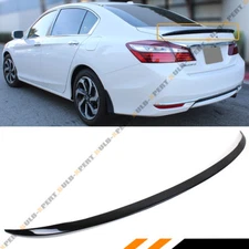 FOR 2013-17 HONDA ACCORD 4DR SEDAN JDM GLOSSY BLACK SPORT TRUNK LID SPOILER WING
