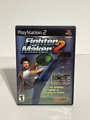 Fighter Maker 2 (Sony Playstation 2) PS2 Complete Cib Damaged Cover Art