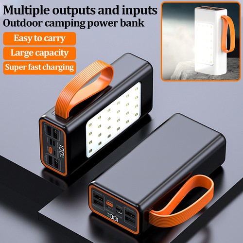 Power Bank 98000mAh 100W Charging Portable & LED For Outdoor Travel And Camping