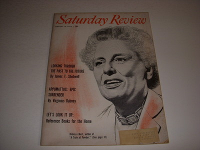 SATURDAY REVIEW Magazine, March 19 1955 REBECCA WEST, APPOMATTOX: EPIC SURRENDER