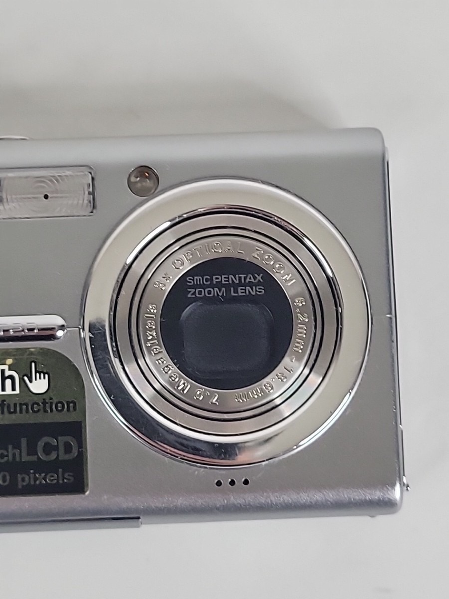 Pentax Optio T20 Digital Camera Touch Screen 3x zoom- needs