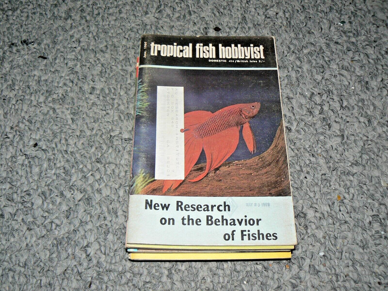 8  Tropical Fish Hobbyist     JUNE 1969 and 7 other issue   Vintage