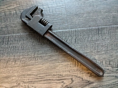 Vintage Pipe Adjustable Wrench #9 AUTO Made in USA - Picture 2 of 7