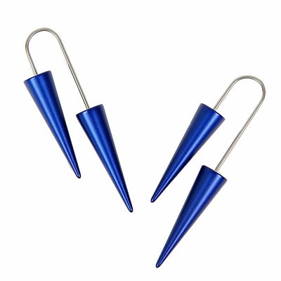 Ohrhänger Ohrring Stahl DEMarie blau Damenschmuck Ohrschmuck Aluminium Neu