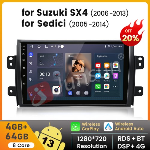 9" Android Car Stereo For Suzuki SX4 2006-2013 - Built-in CarPlay & Android Auto Touch Screen Head Unit