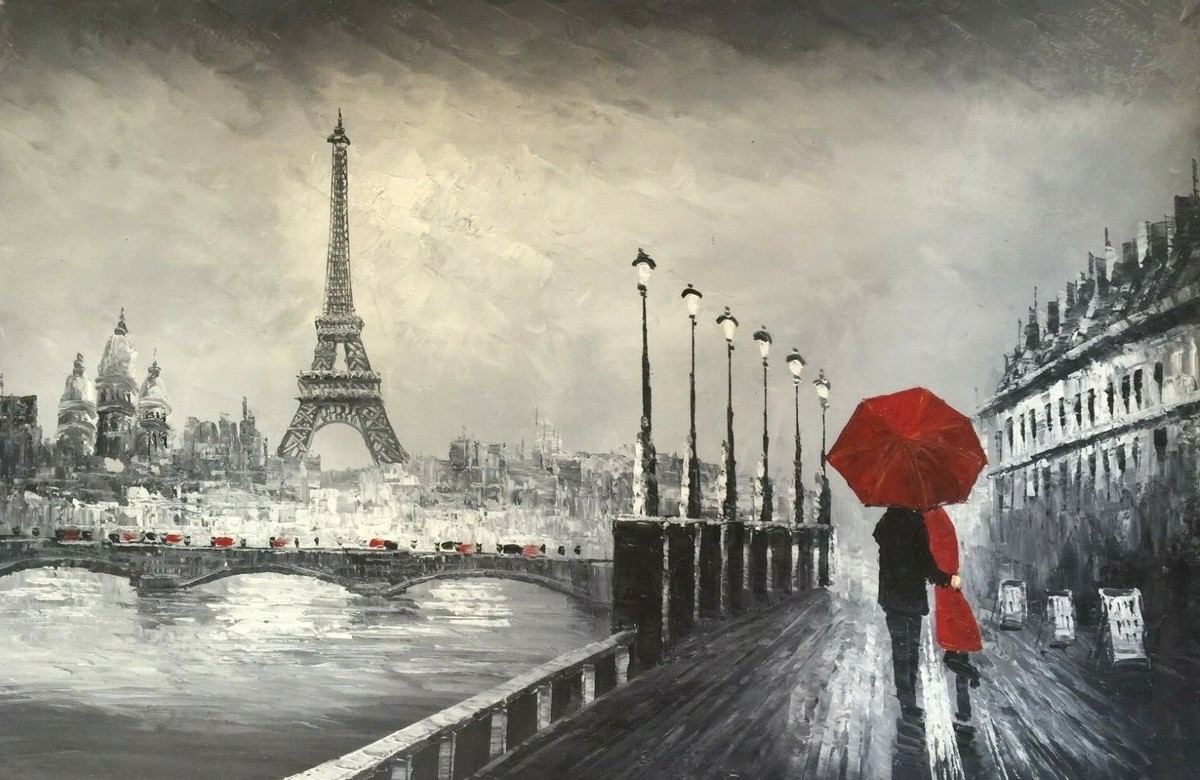 Original Oil Painting City 24 x 36 Inches #8 | eBay