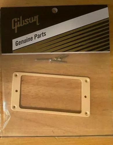 GIBSON® Neck Pickup Mounting Ring Les Paul Cream Creme Humbucker / Genuine New