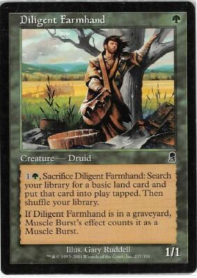 Diligent Farmhand Odyssey Light Play MTG Magic DNA GAMES