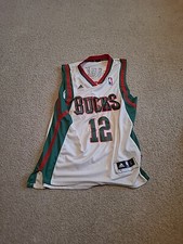 Nice Adidas Milaukee Bucks Jabari Parker 12 Size L Sewn Jersey