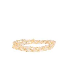 peach multi mini stretch bracelet wrap - Marl...