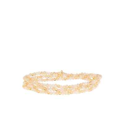 peach multi mini stretch bracelet wrap - Marlyn Schiff