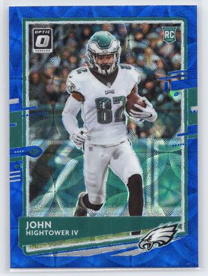 John Hightower IV - 2020 Donruss Optic - Blue Scope #128 - Rookie - Eagles