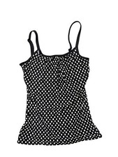 FANTASIE Black/White Santa Monica Scoop Neck Tankini Top, US 32H, UK 32FF, NWOT