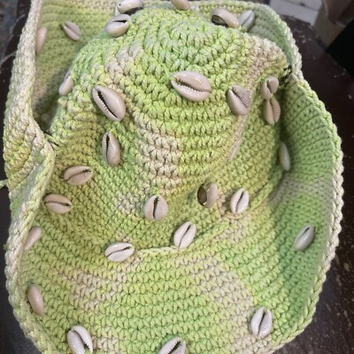 urban outfitters Callie Crochet Cowboy Hat In Green | eBay display picture 3