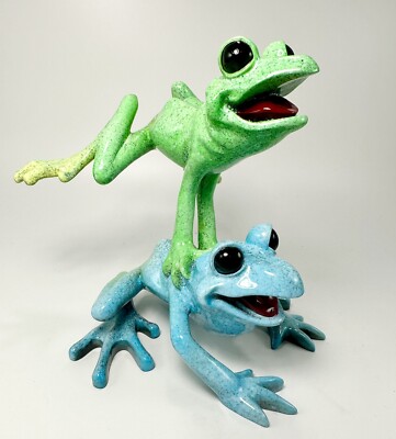 Kitty's Critters Leap Frogs Figurine Statue 2005 Tree Frog Anthropomorphic NICE