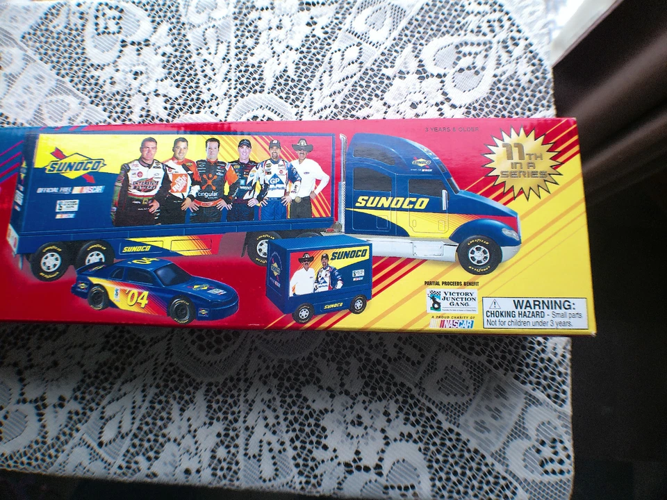 Remolque para carros de carreras Sunoco 2004 Nascar ¡Car y Pit Wagon! Nuevo NOS Foto 3 de 4