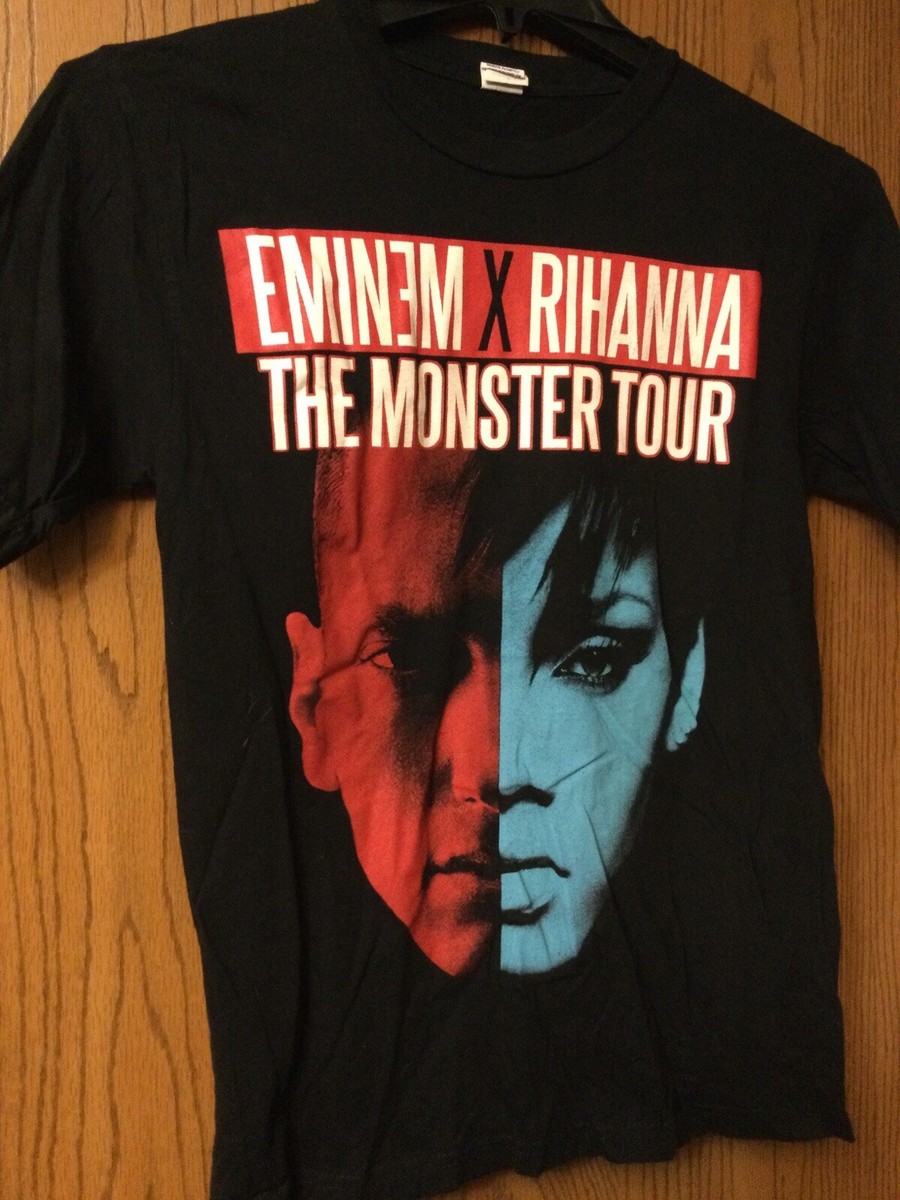 Eminem x Rihanna The Monster Tour Tシャツ Eminem X Rihanna - “The Monster Tour”- Black Shirt. S. | eBay