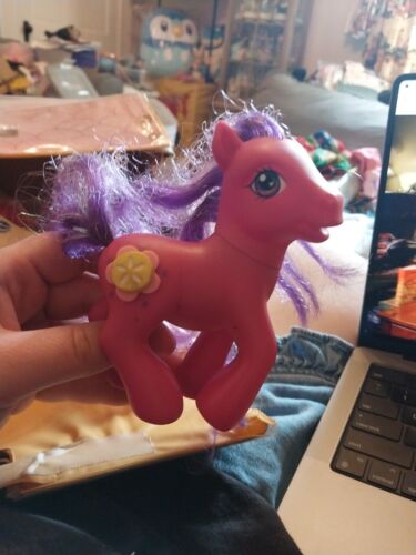 My Little Pony MLP G3 SAND DOLLAR 2003 pink dream design ponies purple hair  - Afbeelding 1 van 8