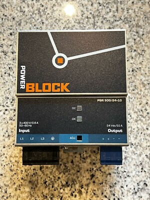 Block Switched Mode Power Supply PSR500/24-10 Stromversorgung PSR 500/24-10