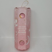Asquith Somerset Agate Crystal Bath Bombs Lunar Rose Scent