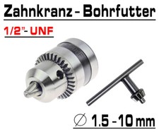 Profi Zahnkranz Bohrfutter Bohrer Gr. bis Ø 10mm / Bohrmaschinen Futter 1/2" UNF